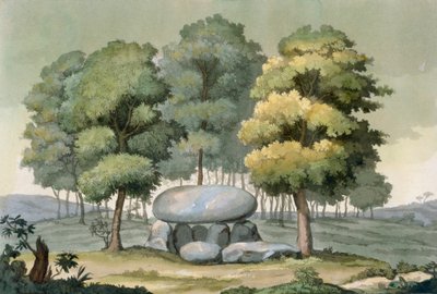 A dolmen-type passage grave of the Gauls by G. Bramati